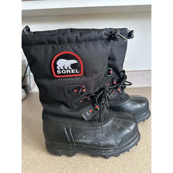 Sorel Youth Glacier XT Winter Boots Black size 5 - Picture 5 of 8